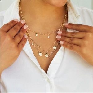 Ettika • Crystal Detailed Triple Layer Necklace